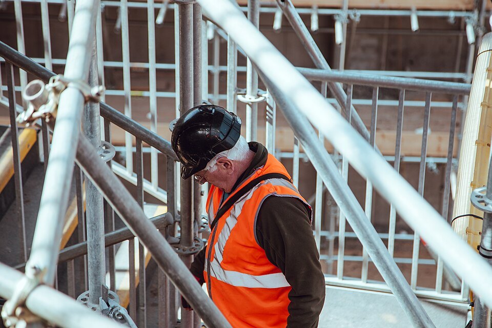 Scaffold day, north elevation