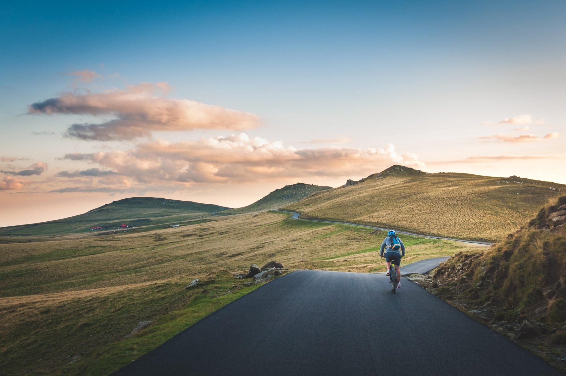 Alone on the climb