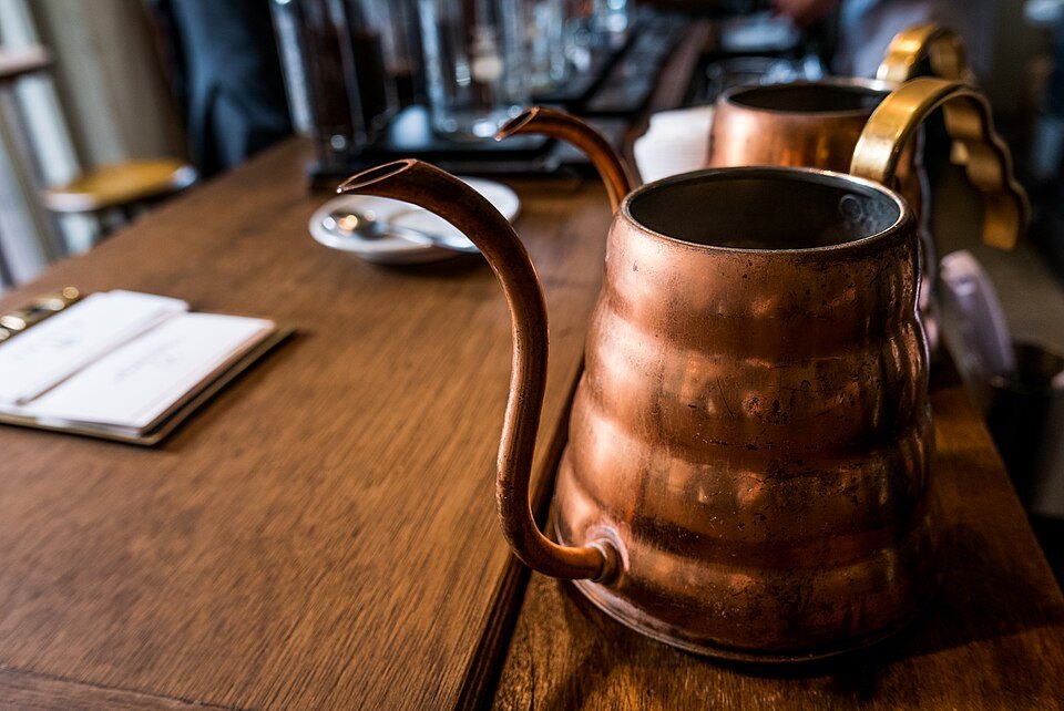 Copper, kept polished