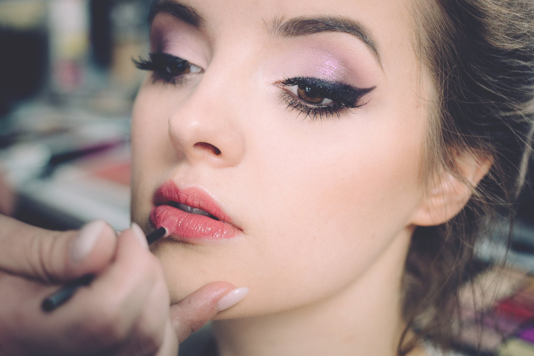 Liner and lashes worked together, not one over the other