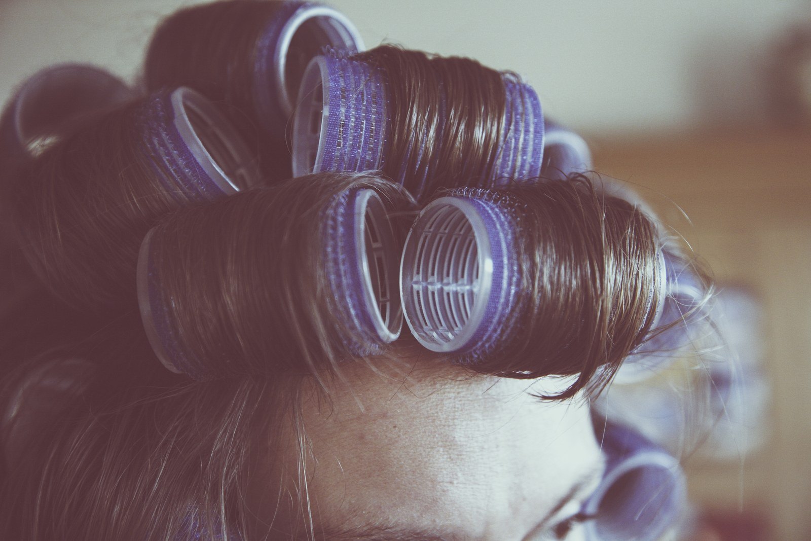 Set on rollers, because a blow dry alone will not hold this
