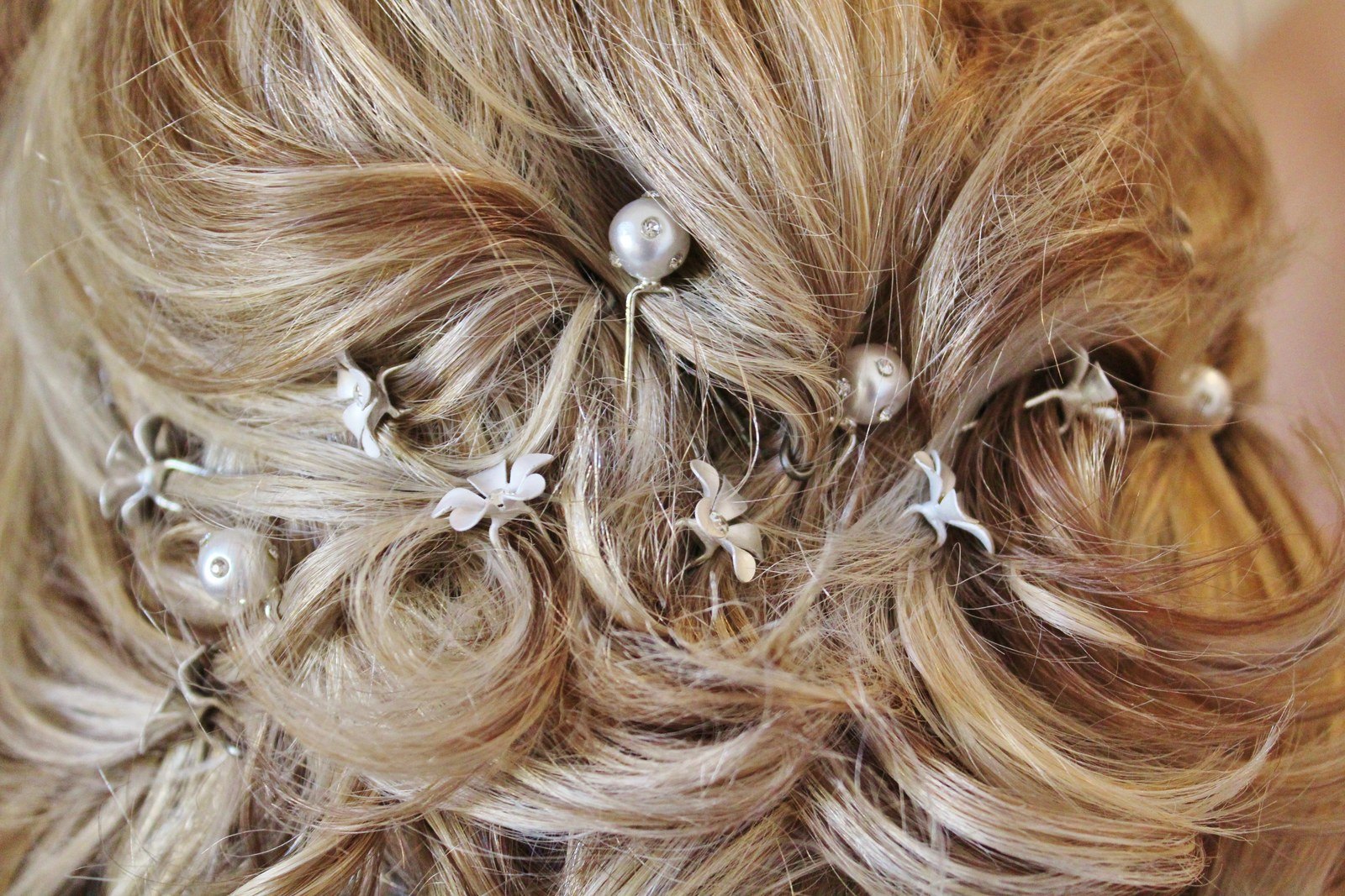 Pinned up for a wedding, and it lasted the whole night