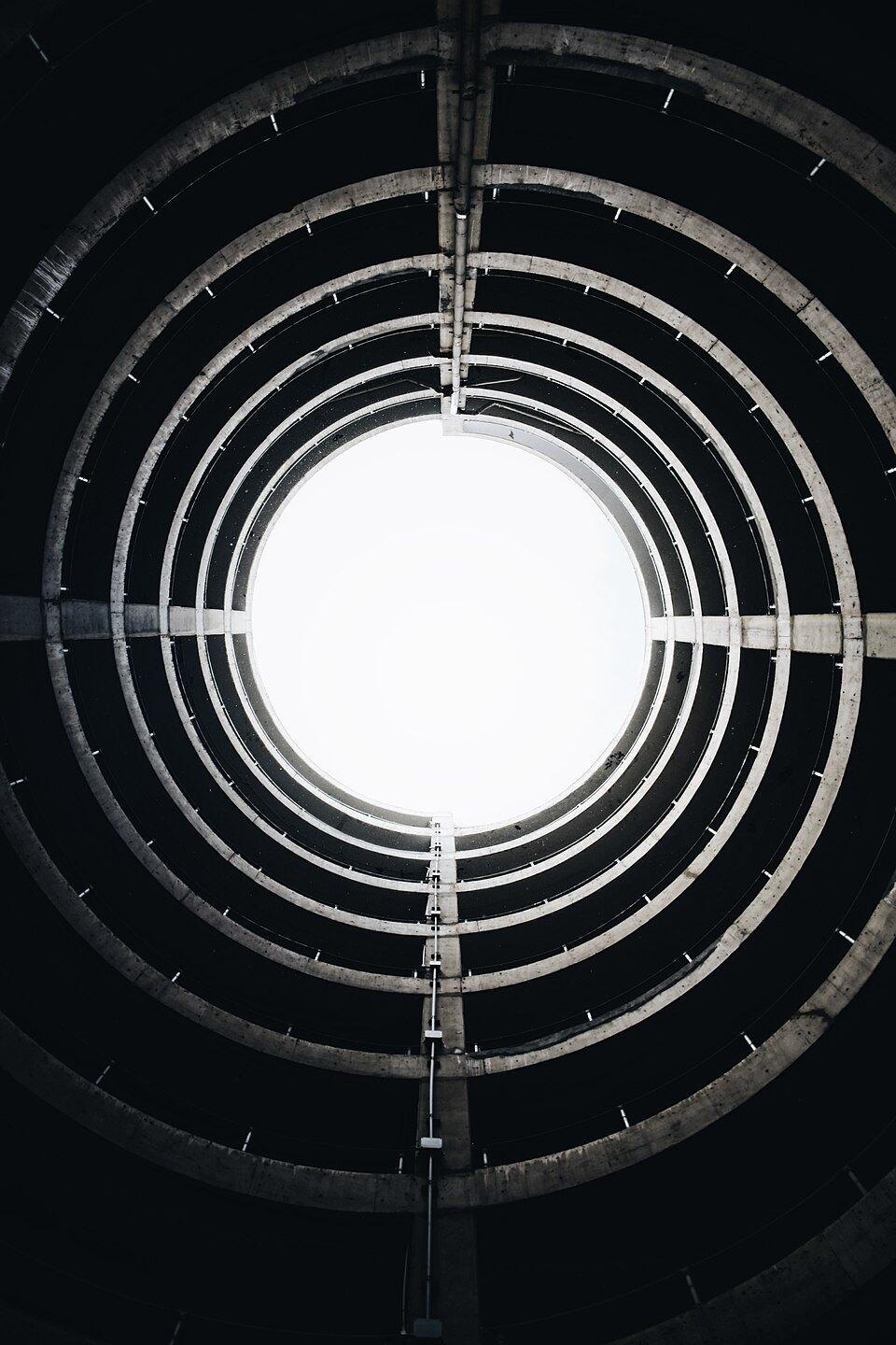 Aperture, looking up