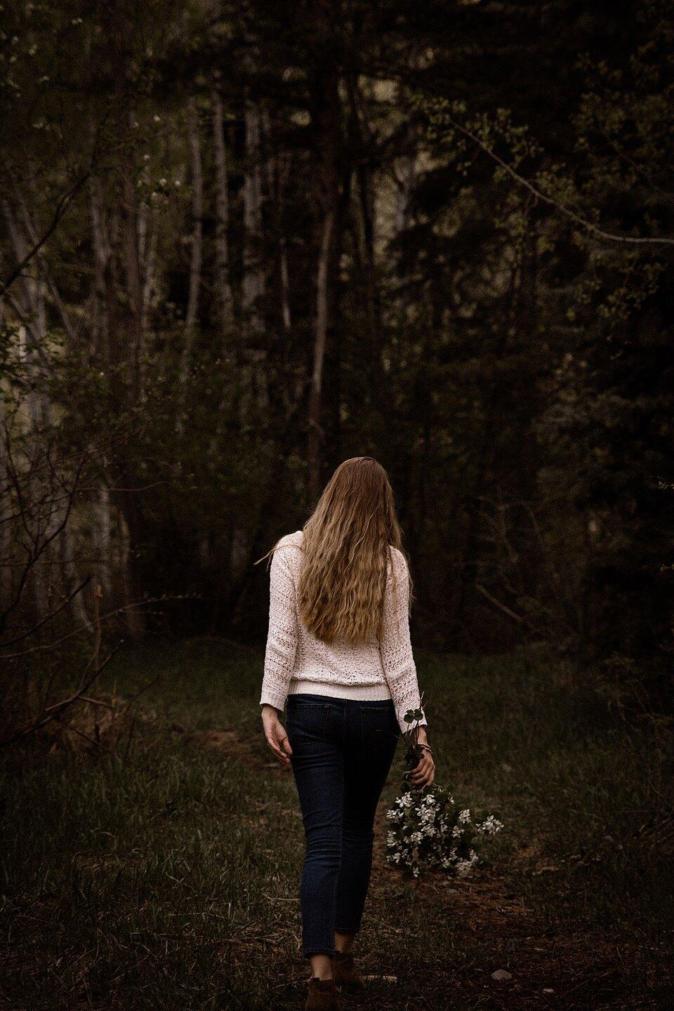 Into the trees